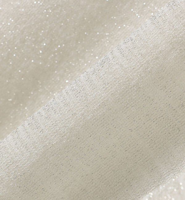 SHIPS for women「〈手洗い可能〉シアー ラメ 半袖 サマー ニット」|ニット・セーター|