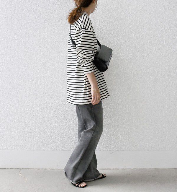 SHIPS any「SHIPS any:〈洗濯機可能〉マルチ ロングスリーブ ワイド TEE」|Tシャツ・カットソー|