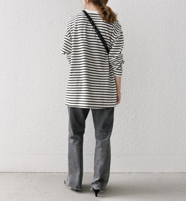 SHIPS any「SHIPS any:〈洗濯機可能〉マルチ ロングスリーブ ワイド TEE」|Tシャツ・カットソー|