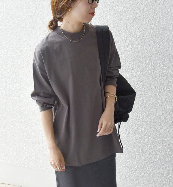 SHIPS any「SHIPS any:〈洗濯機可能〉マルチ ロングスリーブ ワイド TEE」|Tシャツ・カットソー|