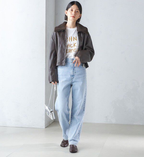 SHIPS for women「J.J.MERCER:〈洗濯機可能〉プリント TEE」|Tシャツ・カットソー|