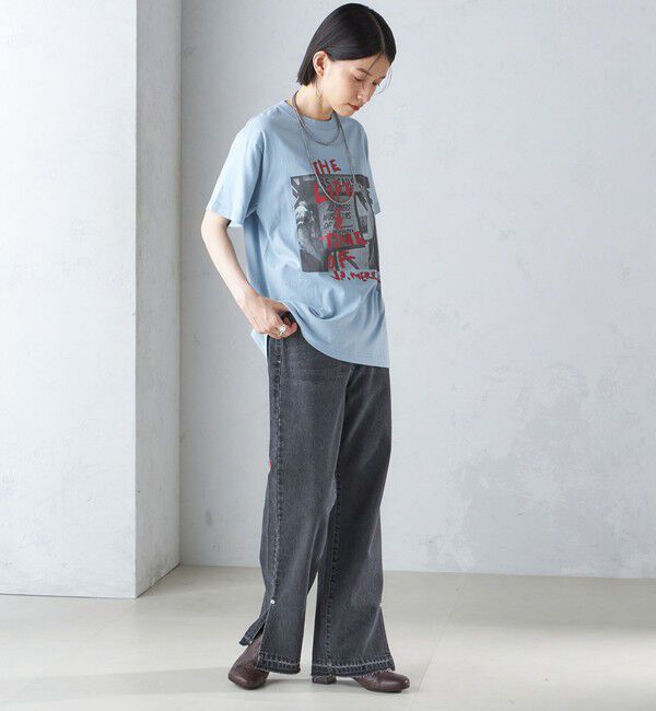 SHIPS for women「J.J.MERCER:〈洗濯機可能〉プリント TEE」|Tシャツ・カットソー|