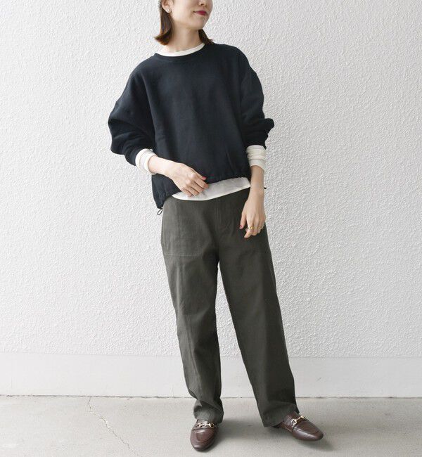 SHIPS any「【WEB限定】SHIPS any:〈洗濯機可能〉USA コットン 裏起毛 コクーン プルオーバー」|スウェット・ジャージ|