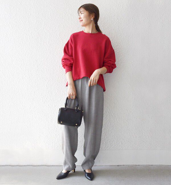 SHIPS any「【WEB限定】SHIPS any:〈洗濯機可能〉USA コットン 裏起毛 コクーン プルオーバー」|スウェット・ジャージ|