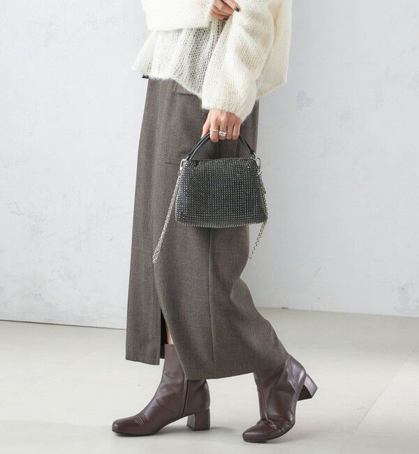 SHIPS for women「〈手洗い可能〉シャーク ツイード ポケット スカート」|スカート|