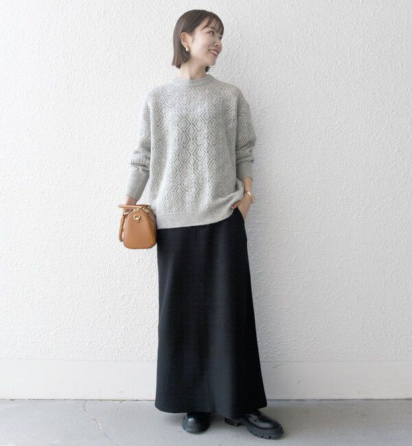 SHIPS any「SHIPS any: エア ニードル ストレート ロング スカート」|スカート|