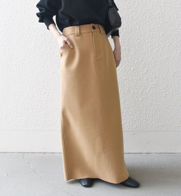 SHIPS any「SHIPS any: エア ニードル ストレート ロング スカート」|スカート|