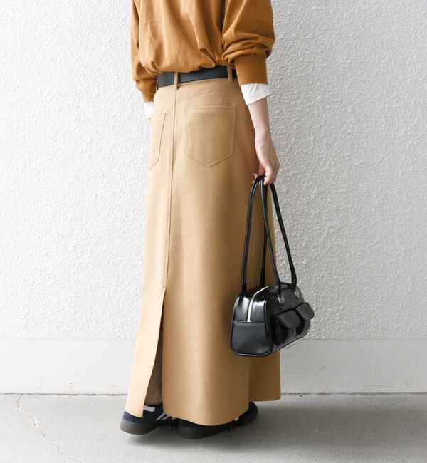 SHIPS any「SHIPS any: エア ニードル ストレート ロング スカート」|スカート|