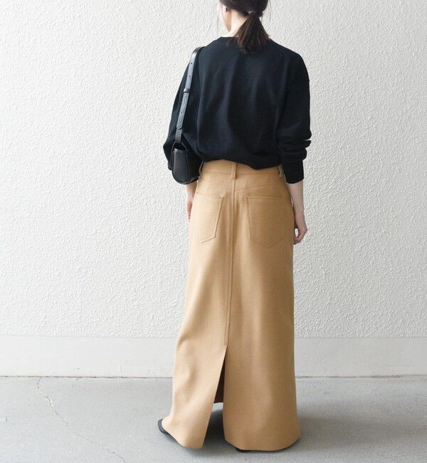 SHIPS any「SHIPS any: エア ニードル ストレート ロング スカート」|スカート|