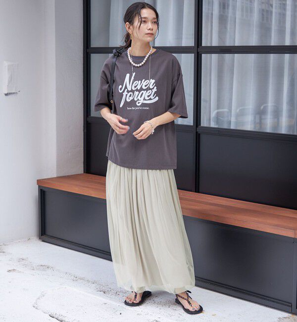 SHIPS for women「〈手洗い可能〉リバーシブル チュール カッセン スカート」|スカート|