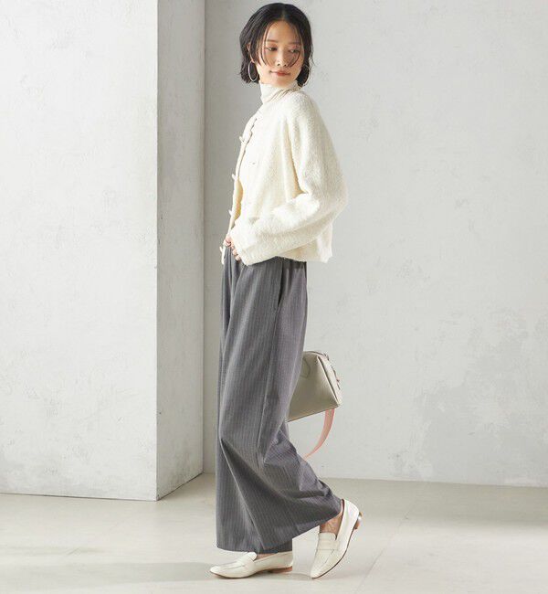 SHIPS for women「〈手洗い可能〉ミックス ツイード ショート ジャケット」|カーディガン|