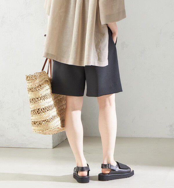 SHIPS for women「〈手洗い可能〉ダブル クロス ハーフ パンツ」|キュロット|