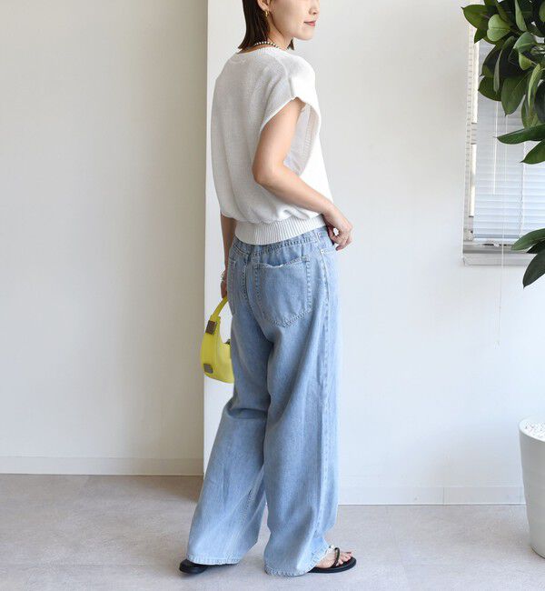 SHIPS for women「〈手洗い可能〉ポリエステル 麻 スキッパー プルオーバー」|プルオーバー|