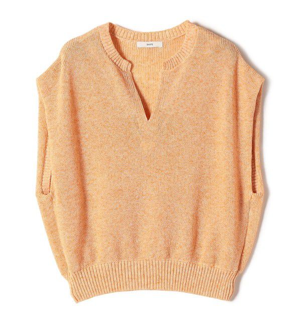 SHIPS for women「〈手洗い可能〉ポリエステル 麻 スキッパー プルオーバー」|プルオーバー|