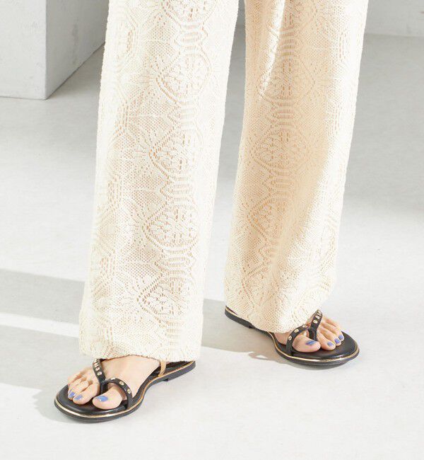 SHIPS for women「ビジュー フラット サンダル」|サンダル|