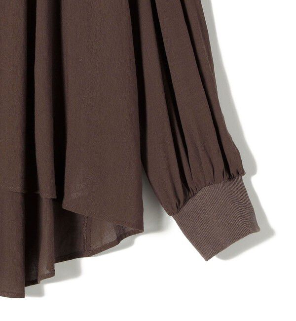 SHIPS for women「【WEB限定】〈手洗い可能〉シアー Vネック フレア シャツ カーディガン」|カーディガン|