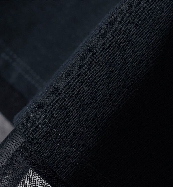 SHIPS for women「【WEB限定】チュール コンビ ラウンド カットソー」|Tシャツ・カットソー|