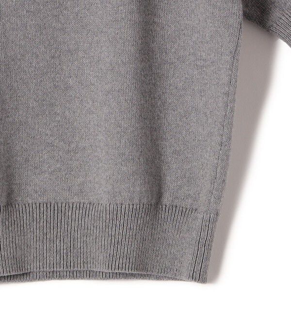 SHIPS for women「〈手洗い可能〉フラワー ビジュー ショート スリーブ ニット プルオーバー」|ニット・セーター|