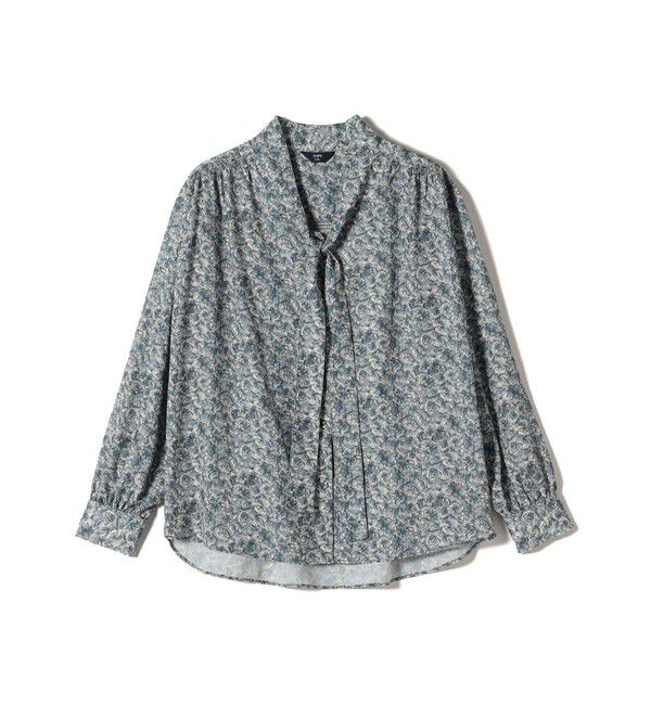 SHIPS Colors 「SHIPS Colors:〈手洗い可能〉MULHOUSE ボウタイ ブラウス◇」|シャツ・ブラウス|グリーン