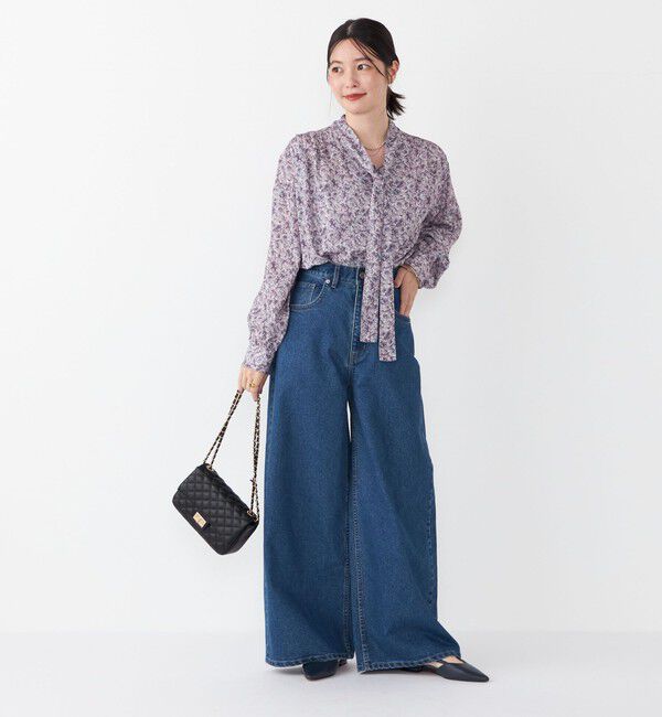 SHIPS Colors 「SHIPS Colors:〈手洗い可能〉MULHOUSE ボウタイ ブラウス◇」|シャツ・ブラウス|