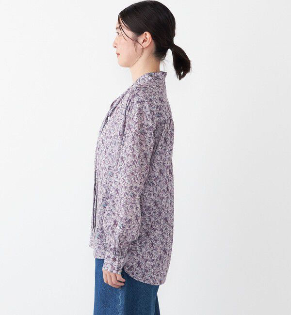 SHIPS Colors 「SHIPS Colors:〈手洗い可能〉MULHOUSE ボウタイ ブラウス◇」|シャツ・ブラウス|