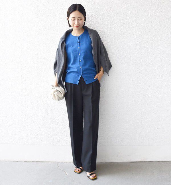 SHIPS for women「【WEB限定】〈手洗い可能〉レイヤード 2WAY 配色 カーディガン」|カーディガン|