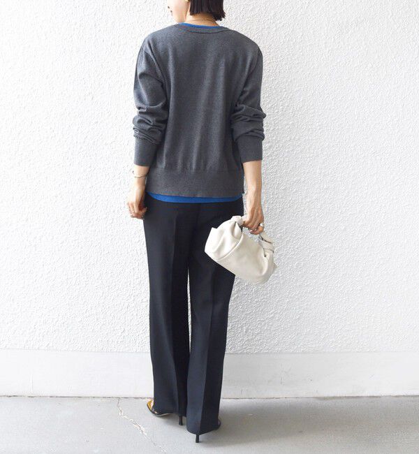 SHIPS for women「【WEB限定】〈手洗い可能〉レイヤード 2WAY 配色 カーディガン」|カーディガン|