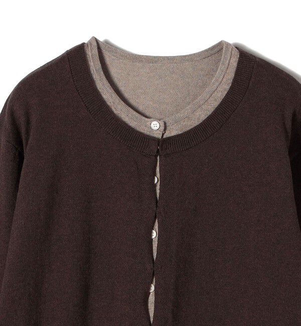 SHIPS for women「【WEB限定】〈手洗い可能〉レイヤード 2WAY 配色 カーディガン」|カーディガン|