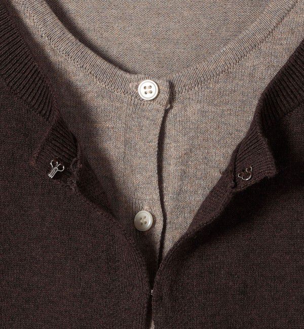 SHIPS for women「【WEB限定】〈手洗い可能〉レイヤード 2WAY 配色 カーディガン」|カーディガン|