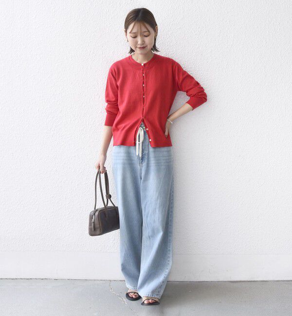 SHIPS for women「【WEB限定】〈手洗い可能〉レイヤード 2WAY 配色 カーディガン」|カーディガン|