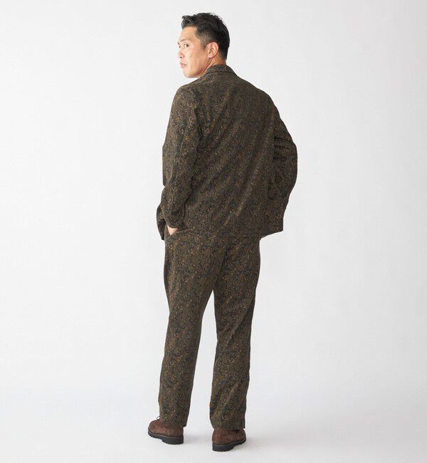 SHIPS「Southwick:〈セットアップ対応〉 Gate Label プリント コーデュロイ ジャケット」|テーラードジャケット|