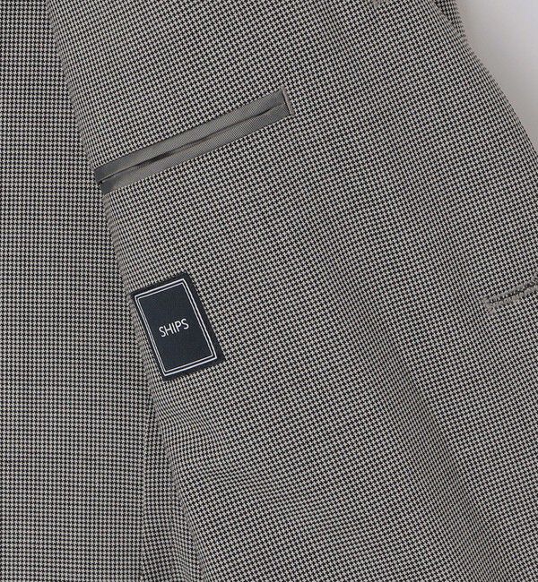 SHIPS「SHIPS:〈FUNCTION/洗濯機可能〉ウォッシャブル ハウンドトゥース ジャケット(セットアップ対応)」|テーラードジャケット|