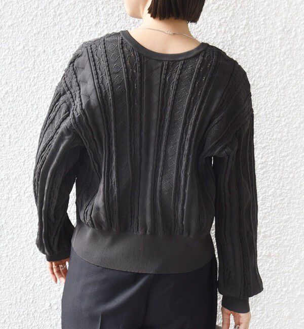 SHIPS for women「【WEB限定】〈手洗い可能〉レース 編み 2WAY カーディガン」|カーディガン|