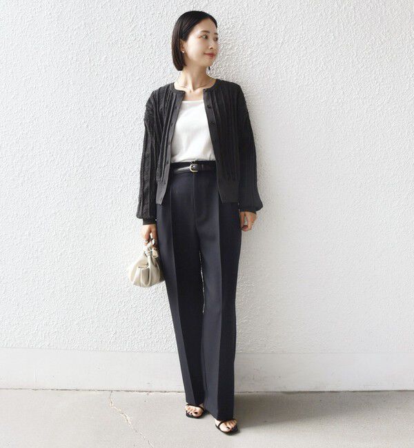 SHIPS for women「【WEB限定】〈手洗い可能〉レース 編み 2WAY カーディガン」|カーディガン|