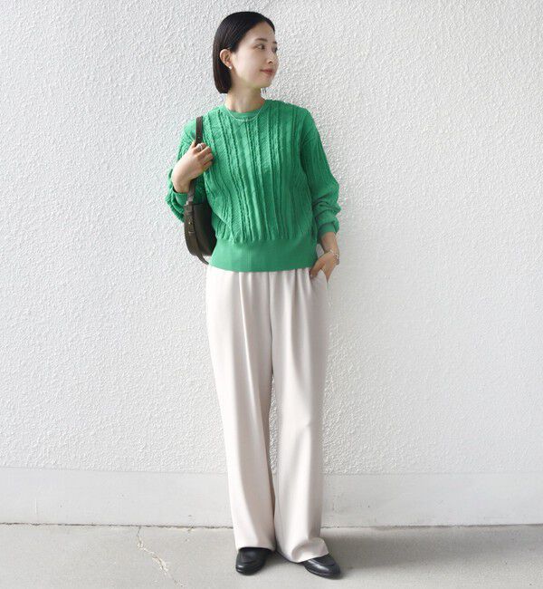 SHIPS for women「【WEB限定】〈手洗い可能〉レース 編み 2WAY カーディガン」|カーディガン|