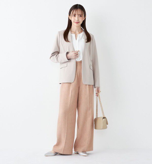 SHIPS Colors 「SHIPS Colors:〈手洗い可能〉2WAY ノーカラー ブラウス◇」|シャツ・ブラウス|