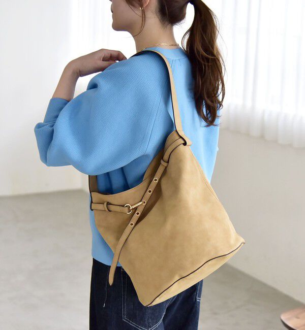 quaranciel「quaranciel: ワンハンドル ベルトデザイン トート バッグ」|トートバッグ|