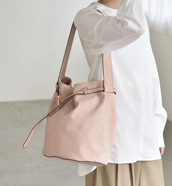 quaranciel「quaranciel: ワンハンドル ベルトデザイン トート バッグ」|トートバッグ|