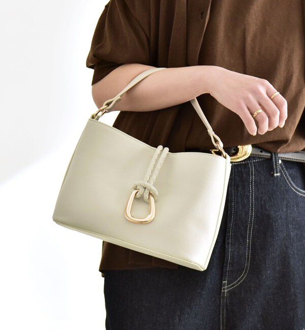 quaranciel「《予約》quaranciel: 2way バックル スクエア ショルダー バッグ」|ショルダー・メッセンジャー|