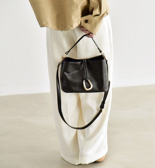 quaranciel「《予約》quaranciel: 2way バックル スクエア ショルダー バッグ」|ショルダー・メッセンジャー|