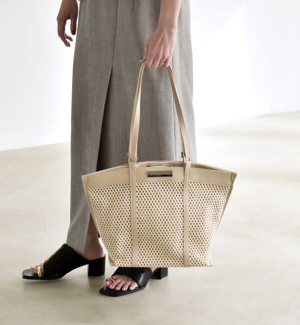 quaranciel「quaranciel: 2way ハンドル メッシュ トートバッグ」|トートバッグ|