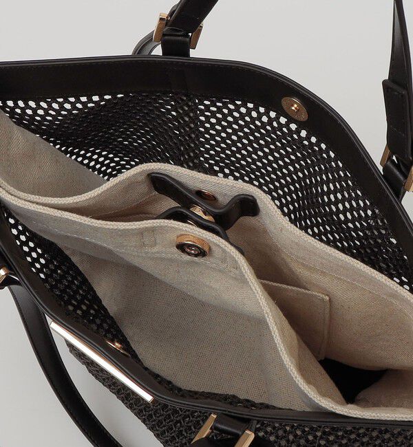 quaranciel「quaranciel: 2way ハンドル メッシュ トートバッグ」|トートバッグ|