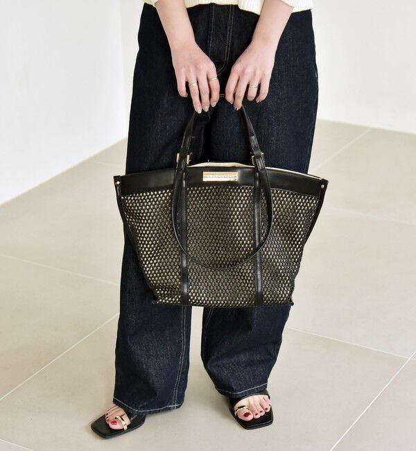 quaranciel「quaranciel: 2way ハンドル メッシュ トートバッグ」|トートバッグ|