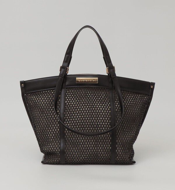quaranciel「quaranciel: 2way ハンドル メッシュ トートバッグ」|トートバッグ|