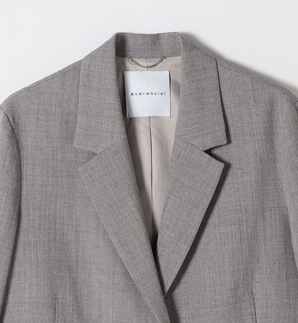 quaranciel「quaranciel:〈手洗い可能〉ウーステッド テーラード オーバー ジャケット（セットアップ対応）」|テーラードジャケット|