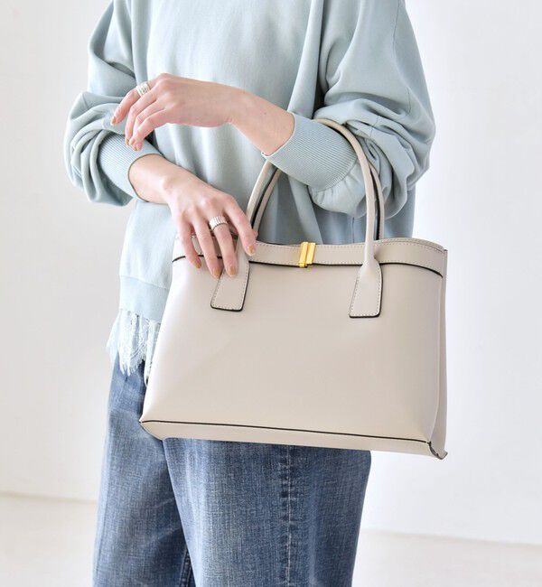 quaranciel「《予約》quaranciel: バックル 2way トート バッグ（A4対応）」|トートバッグ|