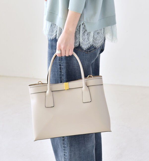quaranciel「《予約》quaranciel: バックル 2way トート バッグ（A4対応）」|トートバッグ|