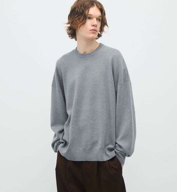 CABaN「CABaN コットンカシミヤ クルーネックプルオーバー」|ニット・セーター|