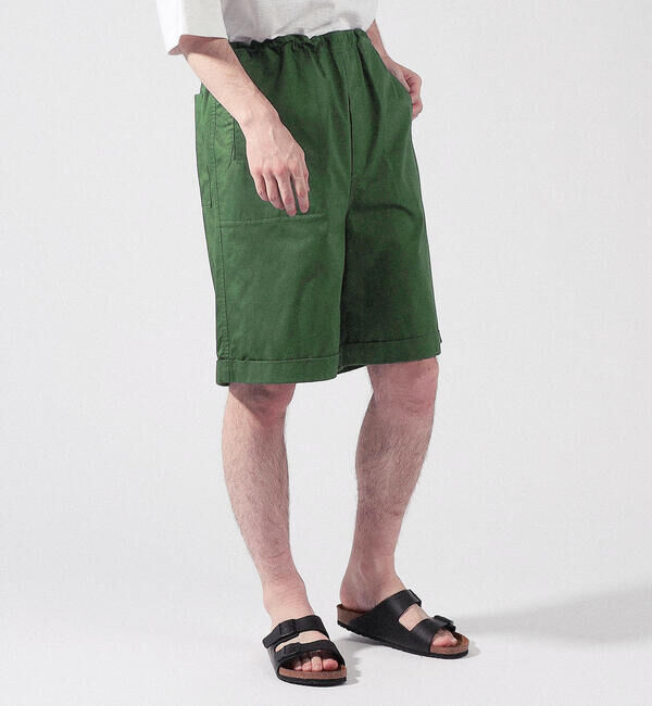 BLUE WORK「ブロークンツイル ワイドイージーショートパンツ」|その他|