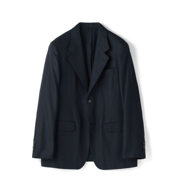 TOMORROWLAND MENS「シルクツイル シングル2Bジャケット」|テーラードジャケット|69 ネイビー